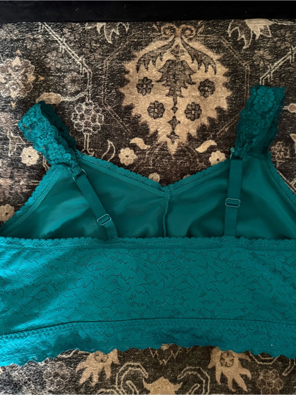 torrid Teal Lace Bralette with Wide Underband - Picture 2 of 5